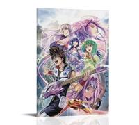 CXMAKNZ Posters Applicable to Macross Delta Set Picture Canvas Oil Painting Decorative Painting Art Poster Hanging Painting Home Living Room Bedroom Dining Wall 08x12inch(20x30cm) Frame-style