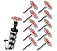 CXML&DASHE 10PCS Stone Carving 40mm Diamond Turbo Mini Engraving Saw Blades, Metal Cutting Wheel Diamond Saw Blades Disk Cutting Turbo Disc, Carving Blades for Granite Marble Ceramic Porcelain Tile