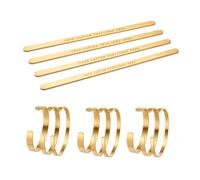 CXML&DASHE 3Pcs Custom Engravable Stainless Steel Cuff Bracelet Blank for DIY Jewellery Making, Bendable Metal Strip for Names, Dates or Messages, 1/4" or 3/8" Width, 6.3" Length