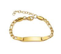 CXML&DASHE Custom Engraved Stainless Steel Cuff Bracelet for Names, Dates or Personal Messages, Gold Colour Open Bangle Jewellery for Couples Gifts and Everyday Wear