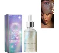 CXPMY Body Glitter Shimmer Dry Oil Waterproof,Shimmer Holographic Luminizer Sparkles Face,Body Glitter Oil, Waterproof, Sparkles Face, Long Lasting