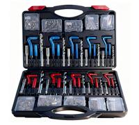 CXPRO 314Pcs Thread Repair Kit, SAE and Metric Helicoil Repair Kit with HSS Drill Bits Inserts Taps Break Off Tools: M5 M6 M8 M10 M12, SAE Helicoil Kit: 1/4" 5/16" 3/8" 7/16" 1/2"