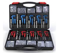 CXPRO 314Pcs Thread Repair Kit, SAE and Metric Helicoil Repair Kit with HSS Drill Bits Inserts Taps Break Off Tools: M5 M6 M8 M10 M12, SAE Helicoil Kit: 1/4" 5/16" 3/8" 7/16" 1/2"