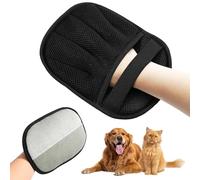 Cxqbsmy Electrostatic Pet Hair Remover Gloves, Reusable Double-Sided Deshedding Grooming Mitt for Dogs Cats, Magic Fur Remover for Carpet Clothes Sofa, Gentle Washable Brush for Long Short Hair