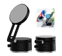 Cxqbsmy Magnetic Vacuum Suction Cup Phone Holder Rotatable, Retractable Car Universal Phone Holder Portable Holder Compatible with iPhone and Smartphone Mobile for Phone for Cars Air Vent