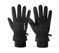 CXQRR Winter Warm Gloves for Women - Daily Life Snow Windproof Soft Fleece Lining - Touchscreen Thermal Gloves for Men, Black, Medium