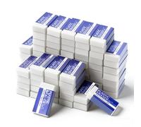 CXRYLZ-FUR 80 Pack Rubber Eraser, White Soft 2B Plastic Latex Free Pencil Rubbers, Easy to Erase Rubbers Erasers for Kids Artists Sketching Drawing School Classic Office Teachers
