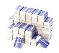 CXRYLZ-FUR 80 Pack Rubber Eraser, White Soft 2B Plastic Latex Free Pencil Rubbers, Easy to Erase Rubbers Erasers for Kids Artists Sketching Drawing School Classic Office Teachers