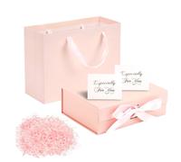 CXRYLZ Gift Box with Lids, 23x17x7 cm Luxury Gift Boxes, Large Gift Boxs with 2PCS Greeting Cards, Ribbon, Gift Bag, Shredded Paper for Birthday Wedding Christmas Anniversaries Presents (Pink)
