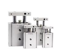 CXSM CXSM6 CXSM10 CXSM15 CXSM20 CXSM25 CXSM32 Dual Rod Cylinder Machine Pneumatic Double Axis Dual Rod Cylinder(Stroke 80mm,Bore 10mm)
