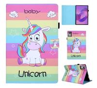 CXTCASE Case for Lenovo Idea Tab Pro 12.7 Inch 2025, Protective Cover Case with Stand Function for Lenovo Idea Tab Pro 12.7 Inch 2025, Rainbow Unicorn