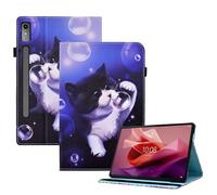 CXTCASE Case for Lenovo Tab P12 12.7 Inch 2023, Protective Cover Case with Stand Function for Lenovo Tab P12 12.7 Inch, Bubble Cat
