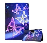 CXTcase Case for Samsung Galaxy Tab A 8.0 2019 SM-T290/SM-T295, Ultra Thin PU Stand Case for Samsung Tab A 8, Wallet Cover Protective Case for Samsung Galaxy Tab A 8.0 2019, Purple Butterfly