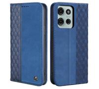 CXTcase Flip Case for Motorola Moto G75 5G, PU Leather & TPU, Blue, Card Slot & Stand Function