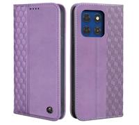 CXTcase Mobile Phone Case for Motorola Moto G37 5G / G47 5G / G37 Power 5G Case, Leather Flip Case, PU Leather Shockproof Magnetic Protective Case for Motorola Moto G47 5G, Purple
