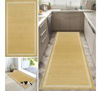 CXUEHNL Hallway Runner Rug Non Slip 40 x 180 cm Kitchen Washable Carpet Runner Long Door Mat Indoor Carpet Runner Absorbent Floor Mat Narrow Hall Runner Rug for Entryway Kitchen Laundry Room