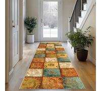CXUEHNL Hallway Runner Rug Washable Kitchen Rugs 90 x 350 cm Non Slip Long Runner Floor Mat Narrow Corridor Runners Versatile Mats Custom Length for by the Sink Bedroom Lounge Laundry Offices