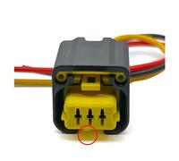CXVFY TE 3-pin FCI Automotive Crankshaft Sensor Harness Connector 1801179-1 1801179 Compatible (Color : Amarillo, Size : 1 Pc)