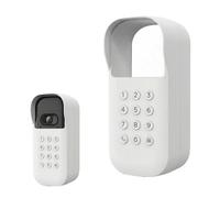CXVKML Protective Silicone Cover for myQ Smart Garage Door Video Keypad - Only Compatible with Right-Angle 20° Mounting Bracket Installation (White, Right)