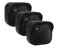 CXVKML Silicone Case Cover for Blink Outdoor 4 (4th Gen), Weatherproof Silicone Cover Skin Provides Full Camera Protection, for All-New Blink Outdoor 4 Home Security Camera (3-Pack, Black)