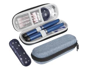 CXWGQS Insulin Cooler Travel Case Medication Diabetic Injection Cool Bag with 1 Ice Pack Insulin Pen Medicine Organizer Storage for Diabetic Supplies