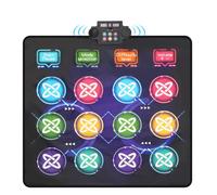 CXWLMAT Kids Double Dance Mats for Girls Boys Age 3-12 with 3 Difficulty Modes, Non-Slip Interactive Dance Game Pad for 2 Players, Safe PVC Material Dance Music Mat for Indoor/Outdoor Family Party