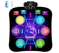 CXWLMAT Rechargeable Dance Mat for Kids 3 4 5 6 7 8+ Year Old, 2025 Upgraded Bluetooth Dance Mats Boys Digital Game with Large Capacity Battery, Music Light Up Dancemat Girls Toys for Birthday Gift