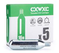 CXWXC 16g / 25g Threaded CO2 Cartridges or CO2 Inflator for Bike Tires - Cartridge for CO2 Inflator with Threaded Connection, CO4 Pump for Road and Mountain Bikes