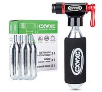CXWXC CO2 Inflator Kit with 16g/ 25g CO2 Cartridges - Presta & Schrader Valve Compatible - CO2 Bike Pump for Road and Mountain Bikes