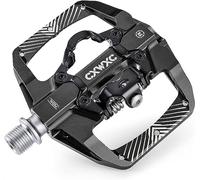 CXWXC Mountain Bike Pedals Dual Function - Dual Sided Pedals Plat & Clipless Pedal - 3 Sealed Bearings, 9/16” Bicycle Platform MTB Pedals