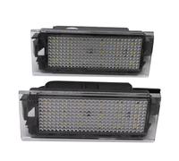 Cxxxef For Megane 2 For Clio For Laguna For 3 For Twingo For Master For Vel For Satis 2Pcs Car LED Number License Plate Light License Number Plate Light Lamp