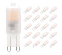 Cxyemt G9 LED Bulbs 2W, Equivalent to 15W 20W Halogen Bulbs, Warm White 2700K, Energy Saving G9 Socket Led Light Bulb, AC 220-240V, Non Dimmable, Non Flicker, 20 Pack