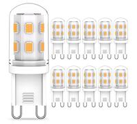 Cxyemt G9 LED Bulbs 2W Warm White 2700K Equivalent to 20W Halogen Bulb, Mini Energy Saving Lamp, AC 220-240V G9 LED Light Bulb, Non Dimmable, Non Flicker, 10 Pack