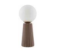 CXYWBD 17" Tall Ceramic Bedside Table Lamp with Glass Shade Bedroom Nightstand and Room Decoration Suitable for bedrooms, Living Rooms, Offices, Book(Dark Red White Translucent)