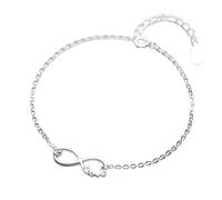 CXYWBD 925 Sterling Silver Anklets/bracelet Fashion Women Fine Jewelry Infinite Love Gift For Girls Lady