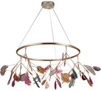 CXYWBD Agate Sputnik 20 Heads,Firefly Chandelier Metal Contemporary Elegant Lamp,Pendant Lighting Ceiling