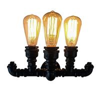 CXYWBD Appliques murales, Chaude comme un vieux tuyau d'eau rétro l'eau des tuyaux en fer salon Chambre de chevet Study Studing Wall Light Bar Euro Europ