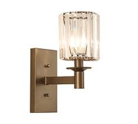 CXYWBD Appliques murales Éclairage moderne en cristal Café Mur Crystal Indoor Metal Wall Lampe For Bedroom Living Salle Hall House Entrée (Size