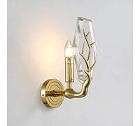 CXYWBD Appliques murales, Éclairage Moderne PostModern Designer Tous Les Branches cuivre Murale Salon Transparent Cristal Wall Lampe Modèle Chambre Allele Applique de Mur décorative