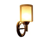 CXYWBD Appliques murales, Fermette Américain Moderne Wall Lampe à baril Art Base Ronde Créative Mur de Maison Décoration Méditerranéenne Rural Paysage Économique Vente d'argent