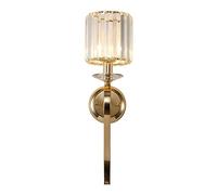 CXYWBD Appliques murales Hardware, Crystal Vanity Mount Lamp with Long Arm, Stylish Mounted Light, Wall Lighting Fixtures for Powder Room Hallway Bedroom Stairway Color A