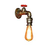 CXYWBD Appliques murales, Industriel V-intage Wall Lights Ajuster une lampe en métal rétro rustique Tuyau d'eau Fixe for décoration la maison Pub Cafe Hotel Decoration de style Steampunk avec fi