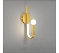 CXYWBD Appliques murales, Light Mirror Reading Golden Hook Shape Minimalist Luxury Dimmable Art Wall Light,Decorate Bedroom Aisle Living Room Corridor Bedside Decor Lamp