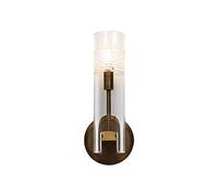 CXYWBD Appliques murales, Lumière Nordic Full Copper Wall Lampadaire Américain Salon Chapelle Chambre à coucher nuit de verre Lampe murale Décorative Éclairage i