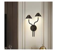 CXYWBD Appliques murales murale de cuivre moderne lampe décorative parapluie créative DIRIGÉ Wall Lq Living Salon Salle manger Chambre à coucher Escalier Color Lights-black