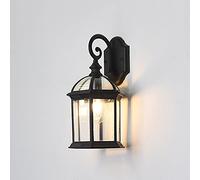 CXYWBD Appliques murales, Murd Retro Industry Wall Lantern Black Die-Cast Aluminium de Murs Verre étanche Lampe Murale Mur