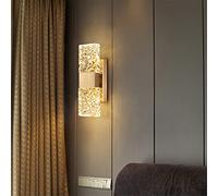 CXYWBD Appliques murales, Nordic Crystal Cuivre Lampe Murale Creative Wall Light LED for Salon Chambre à Coucher Capacité d'escalier (Color : Warm White (2700-3500k))
