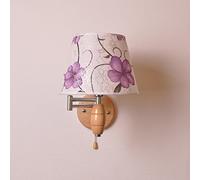 CXYWBD Appliques murales, Nordic Minimaliste Solide Wood Chambre à Coucher Etudier Wall Alysle Balcon Lampe Murale DIRIGÉ Source de lumière Lustres Modernes(Violet)