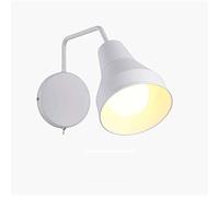 CXYWBD Appliques murales, Nordic Salon lampe murale Création Chambre à coucher Lumière chevet Commutateur rotatif Blanc Black Wall l'angle de poteau léger ré