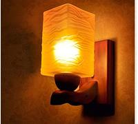 CXYWBD Appliques murales, Nordic Village Européenne Retro Chinois Méditerranéen Solide Wood Wall Couleur Escalier Balcon chevet Lampe de chambre à co